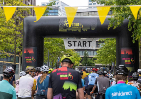 Tour d\'Utrecht kleurde Jaarbeursboulevard geel
